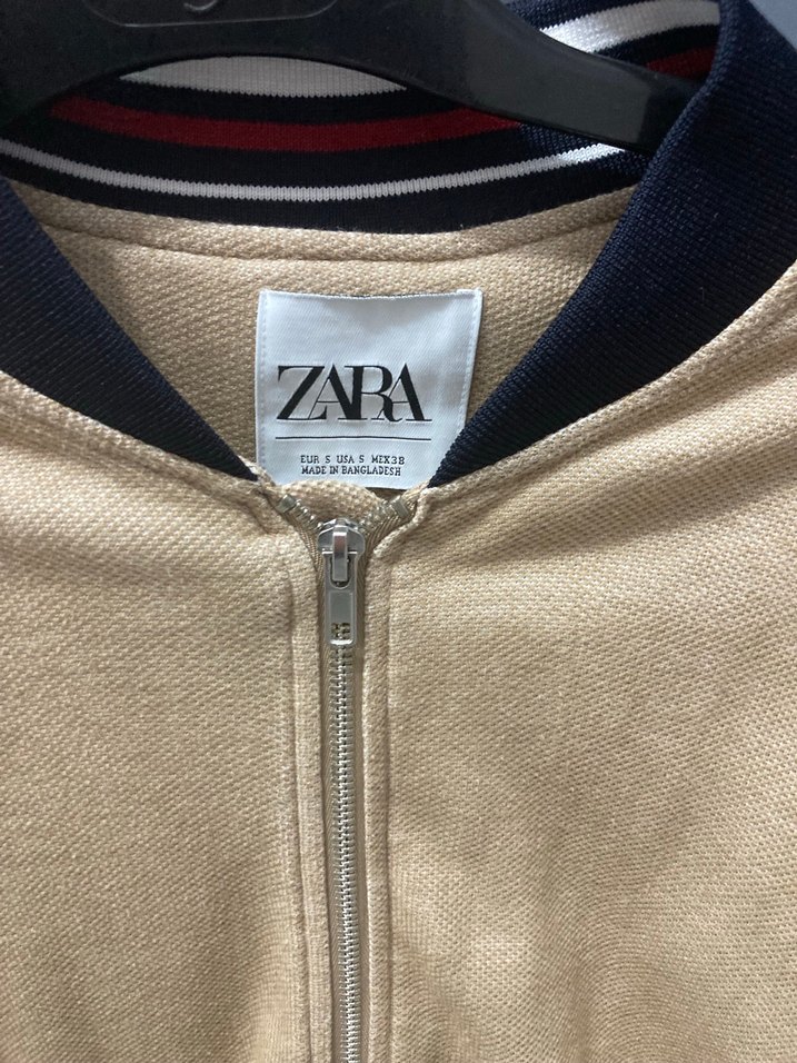 Zara Bej Fermuarlı Ceket - Görsel 2