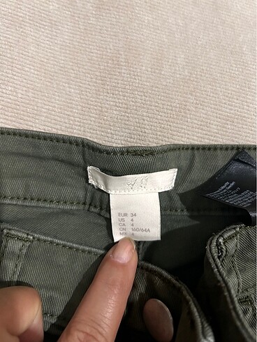 34 Beden haki Renk H&m 34 beden haki şort