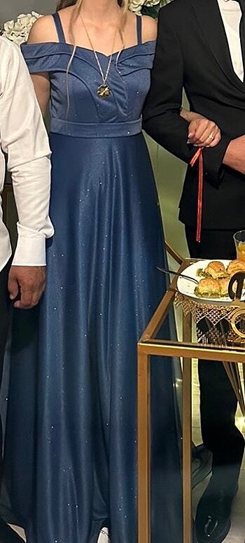Diğer Mavi simli abiye