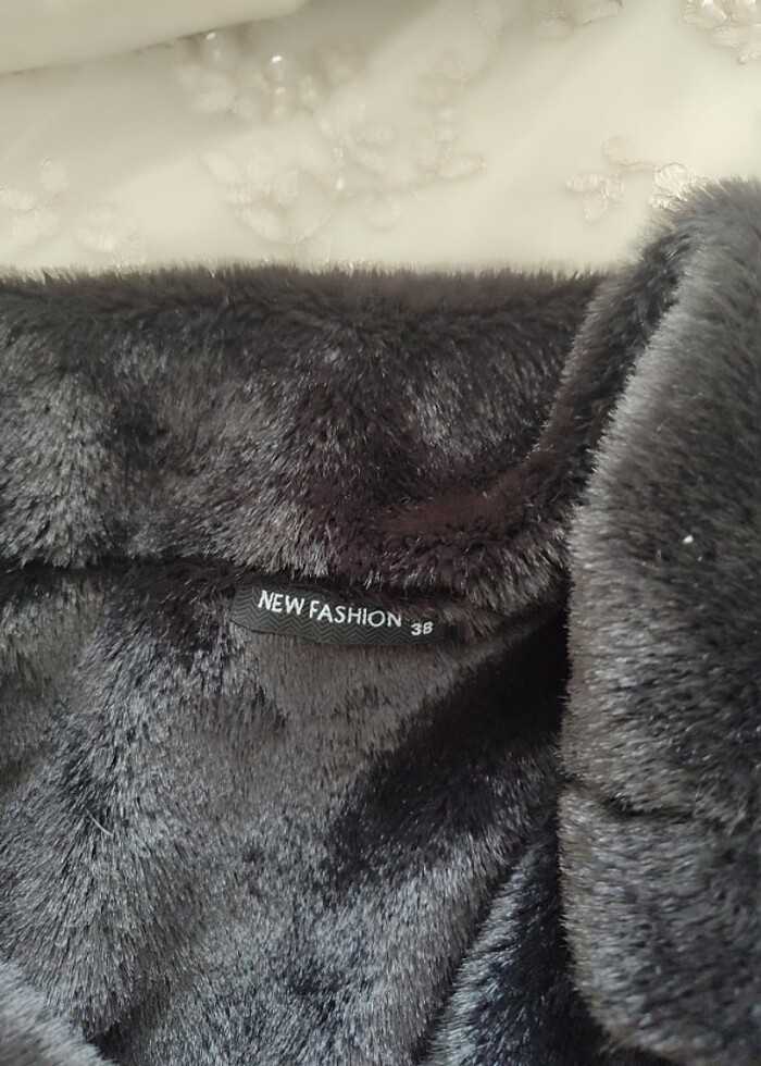 38 beden süet içi kürklü mont - Görsel 3