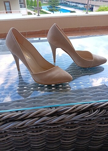 38 Beden camel Renk Shop and shoes stiletto