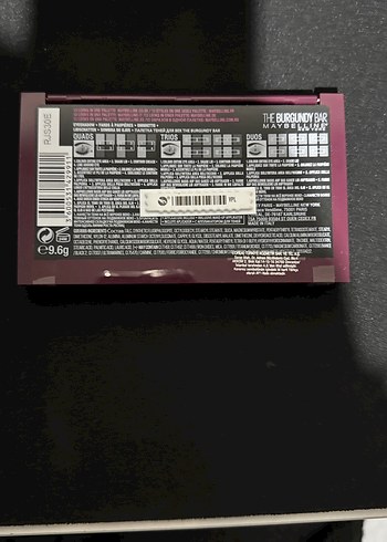 Maybelline The Burgundy Bar Far Paleti - Görsel 2