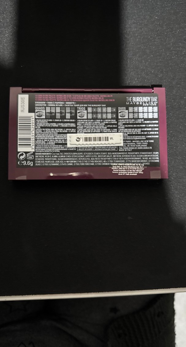 Maybelline The Burgundy Bar Far Paleti - Görsel 2