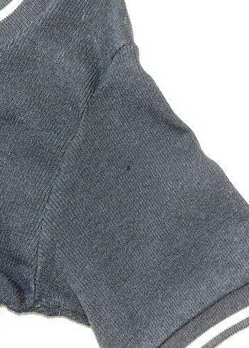 V Yaka Siyah Midi Günlük Elbise - Görsel 2