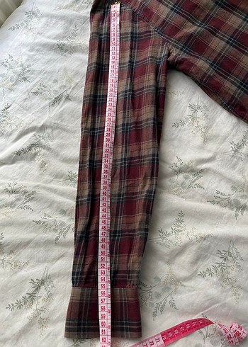 Bordo Pamuklu Erkek Salaş Gömlek - Görsel 6