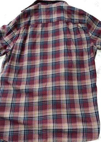 Bordo Pamuklu Erkek Salaş Gömlek - Görsel 3