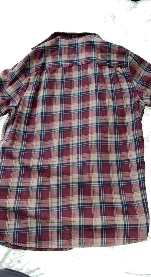 Bordo Pamuklu Erkek Salaş Gömlek - Görsel 3