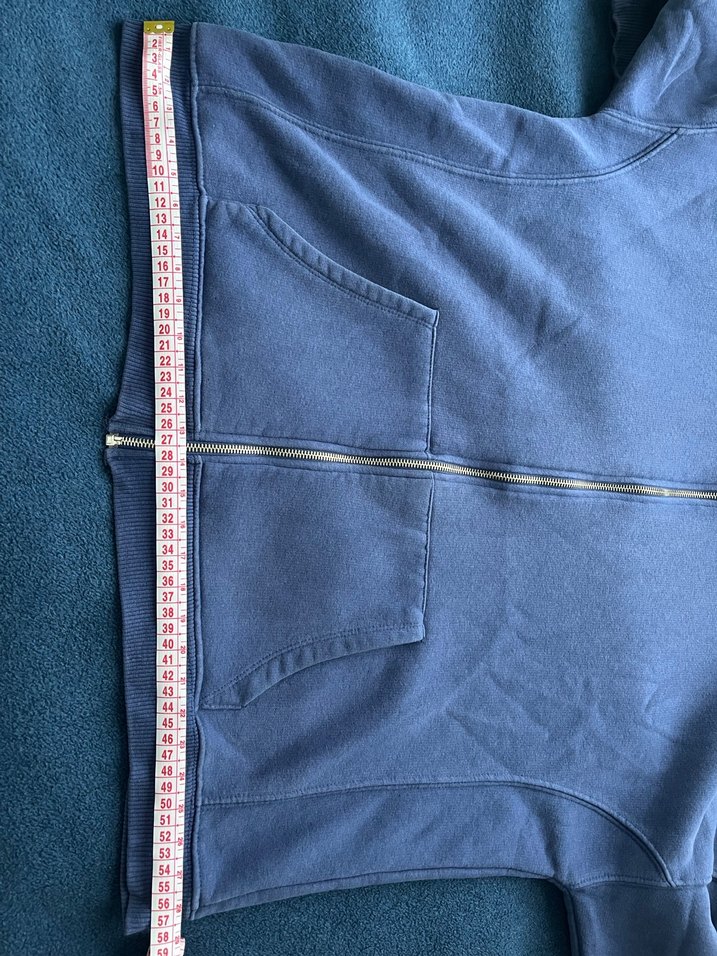 Kadın Lacivert Fermuarlı Kapüşonlu Sweatshirt - Görsel 5