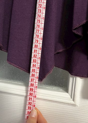 Mor Drapeli V Yaka Hamile Tunik - Görsel 2