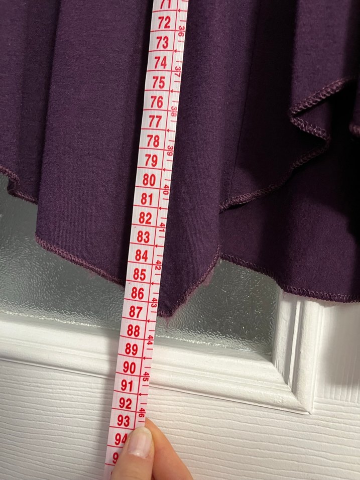 Mor Drapeli V Yaka Hamile Tunik - Görsel 2