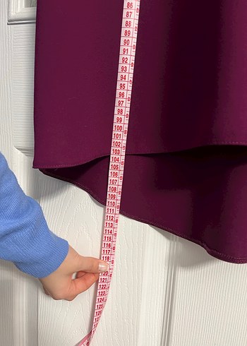 Bordo Uzun Kollu Düğmeli Kadın Tunik - Görsel 3