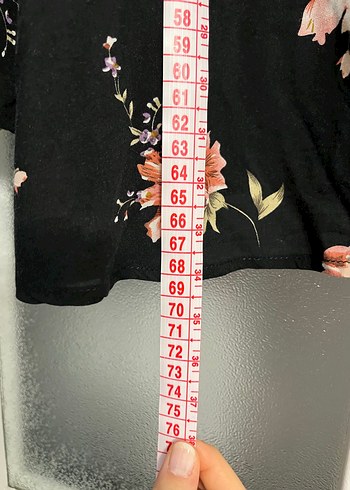 Çiçek Desenli Uzun Kollu Kadın Bluz - Görsel 3