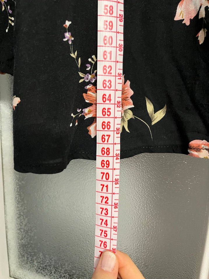 Çiçek Desenli Uzun Kollu Kadın Bluz - Görsel 3