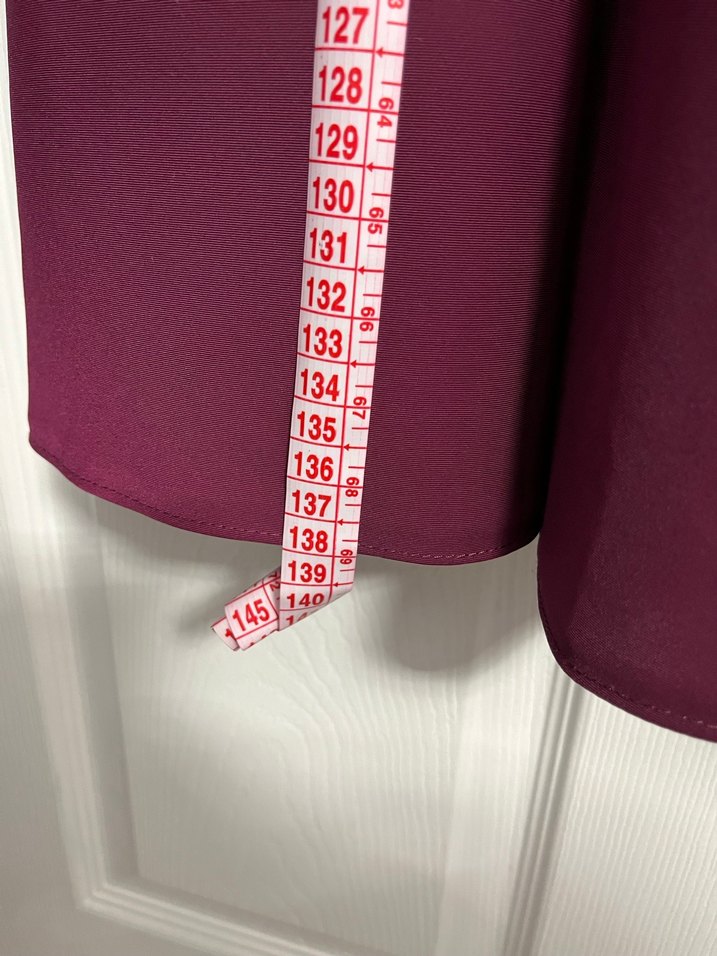 Bordo Kemerli Uzun Kadın Elbise - Görsel 4