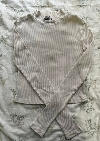 Kadın Gri Triko Uzun Kollu Sweatshirt - Görsel 2