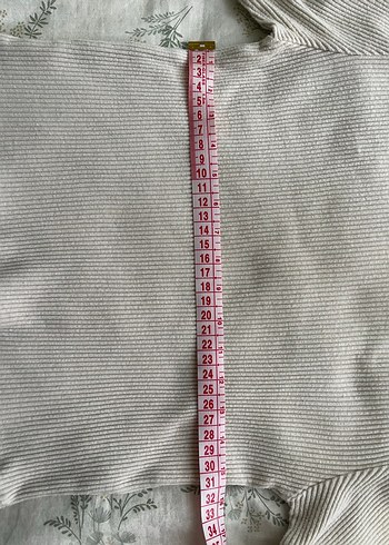 Kadın Gri Triko Uzun Kollu Sweatshirt - Görsel 4