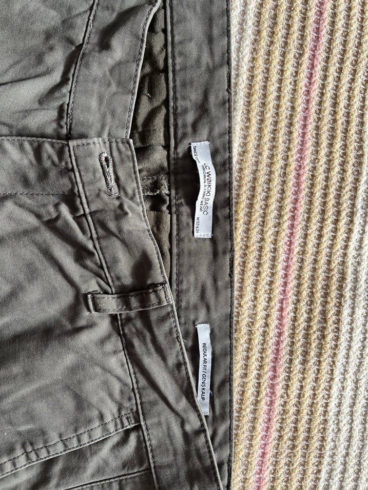 Gri Regular Fit Bel Detaylı Erkek Pantolon - Görsel 3