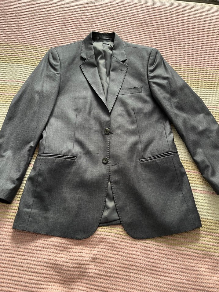 Gri Modern Klasik Erkek Takım Elbise - Görsel 2