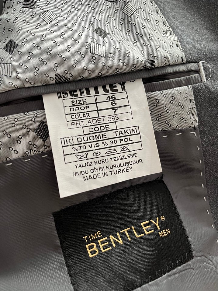 Gri Modern Klasik Erkek Takım Elbise - Görsel 4