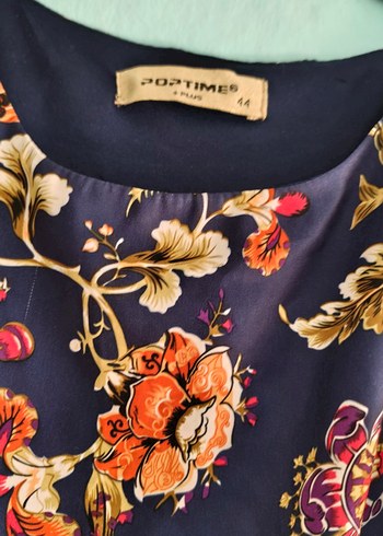 Uzun Desenli Bohem V Yaka Elbise - Görsel 5