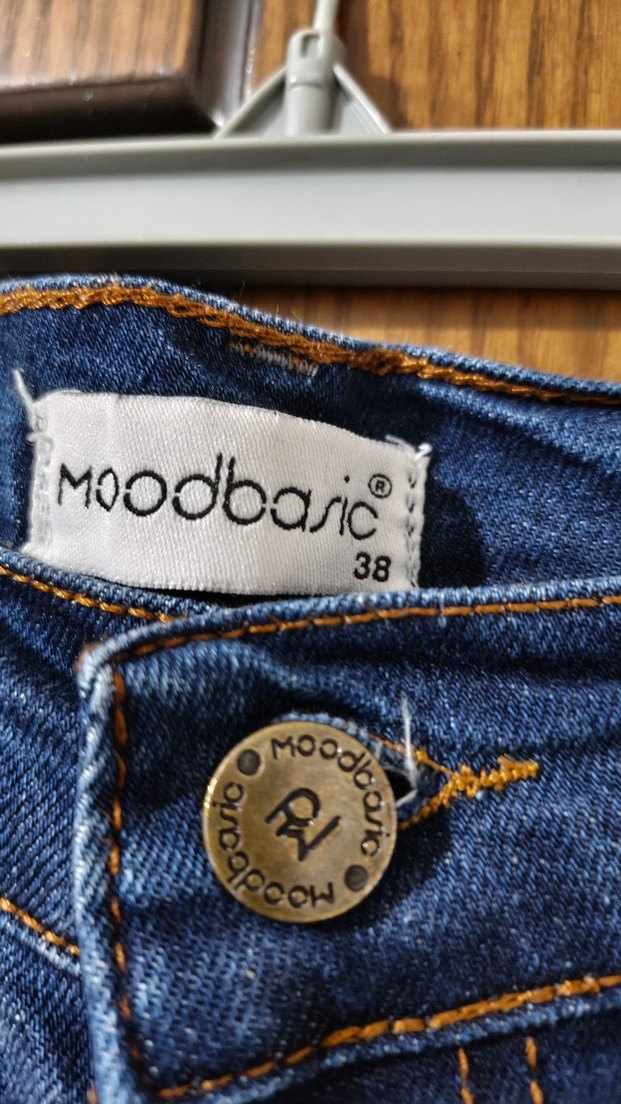 Kadın Lacivert Bol Kesim  kot Pantolon - Görsel 4