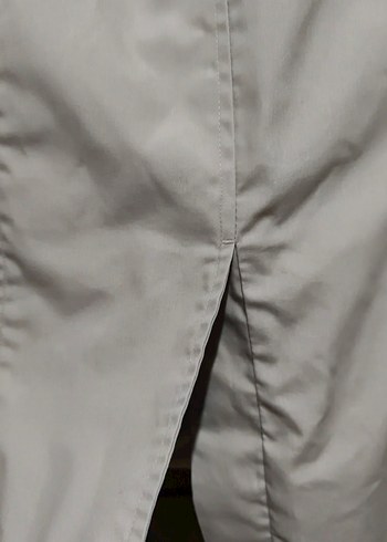 Bej Düğmeli Midi Kadın Trençkot - Görsel 9