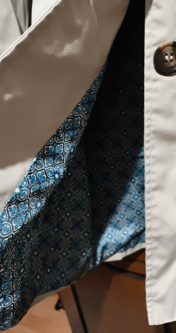 Bej Düğmeli Midi Kadın Trençkot - Görsel 5