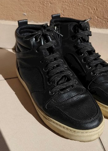 Siyah Erkek Spor Ayakkabı Bağcıkları - Görsel 2