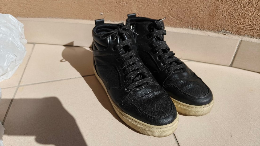 Siyah Erkek Spor Ayakkabı Bağcıkları - Görsel 2