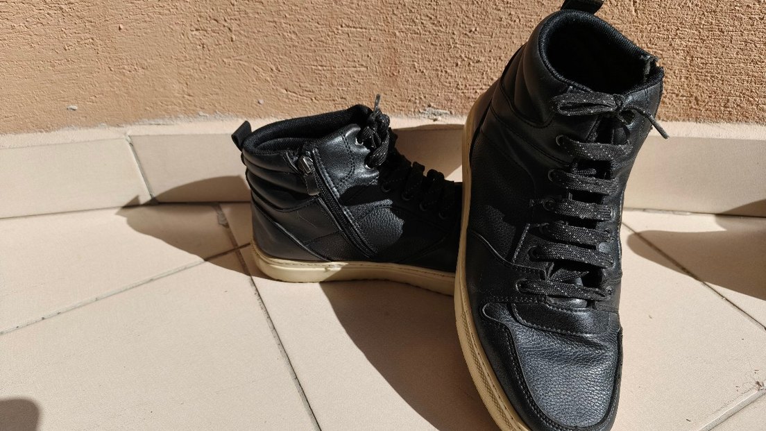 Siyah Erkek Spor Ayakkabı Bağcıkları - Görsel 4