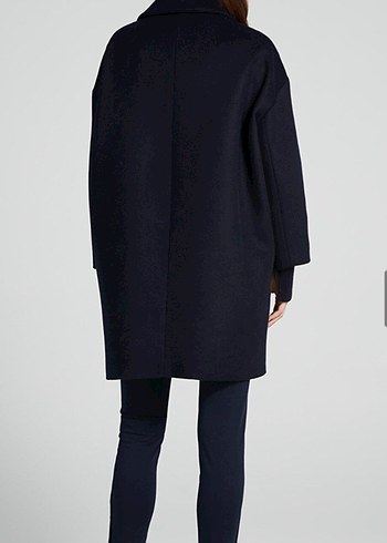 Fermuarlı Lacivert Kadın Kaban - Görsel 6