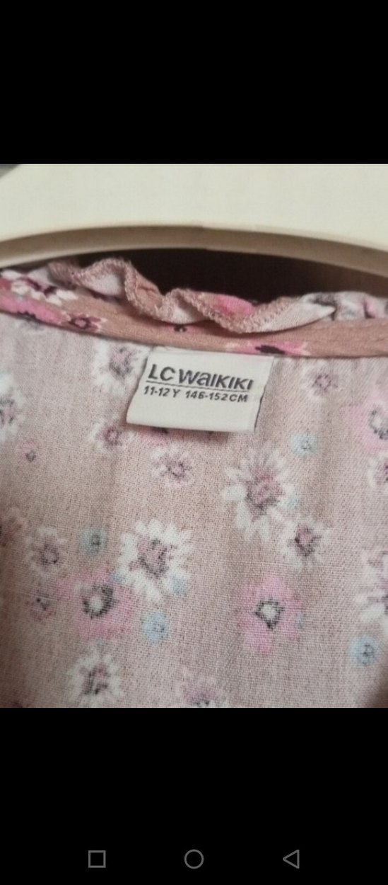 Pembe V Yaka Volanlı Uzun Bohem Elbise - Görsel 4