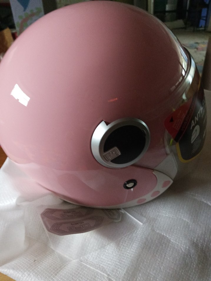 Pembe Motosiklet Kaskı - Görsel 2