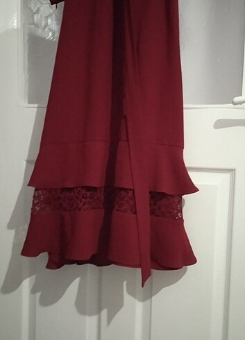 Bordo elbise