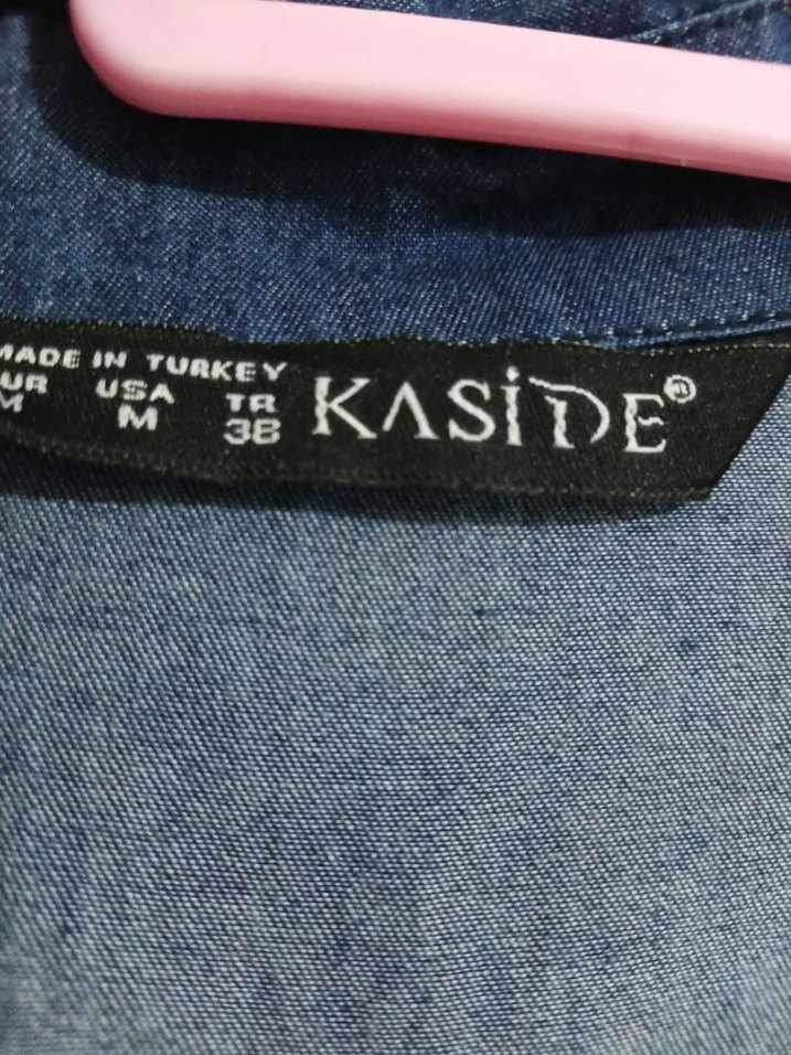 Lacivert Uzun Kot elbise - Görsel 3