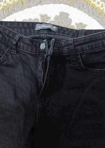 siyah Kadın Kot Pantolon - Görsel 2