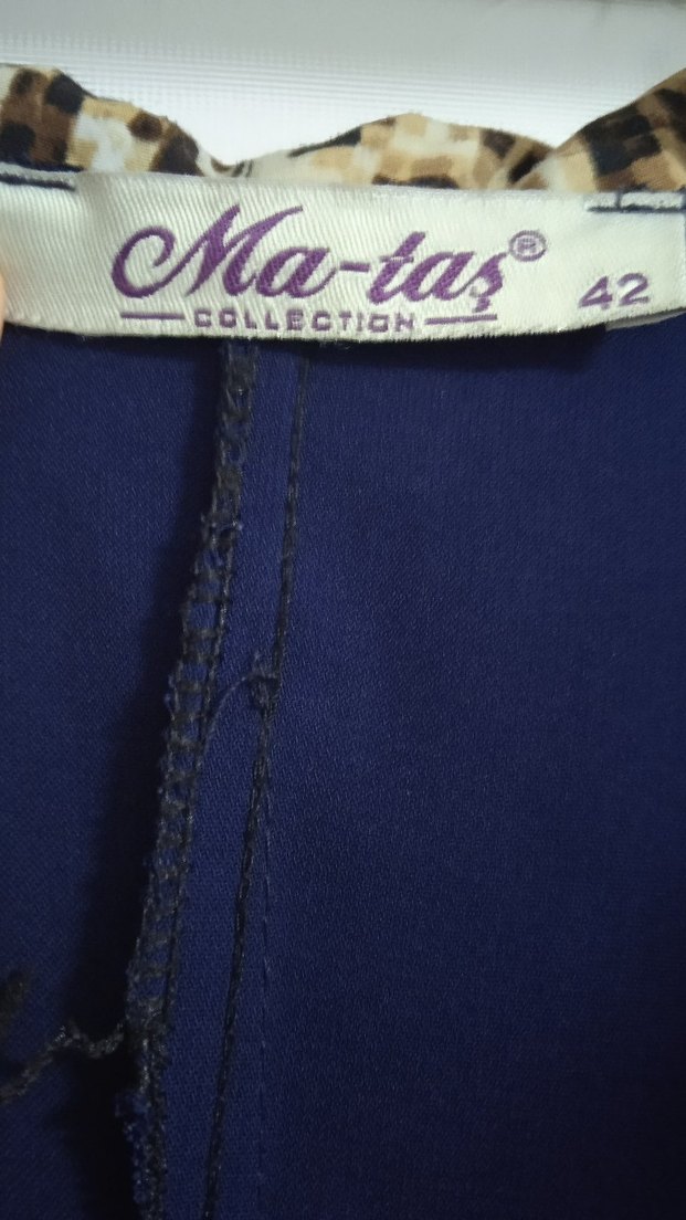 Mavi Uzun Kollu Salaş ferace - Görsel 3