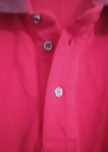 Kırmızı Erkek Polo Yaka Kısa Kollu Tişört - Görsel 3