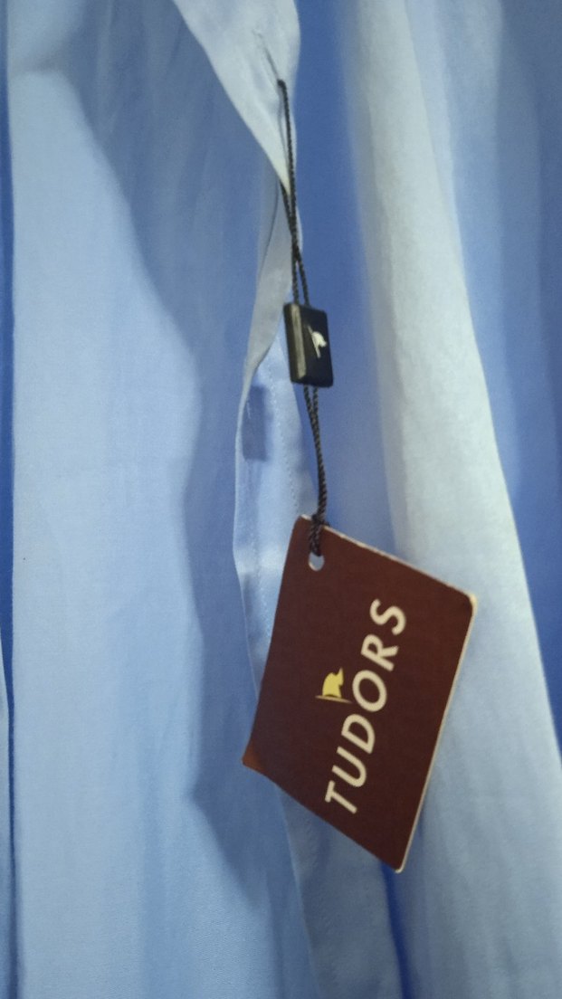 Mavi Pamuklu Erkek Uzun Kollu Gömlek - Görsel 2