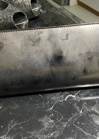 Gri Dantel Detaylı Stiletto Topuklu Kadın Ayakkabı - Görsel 6