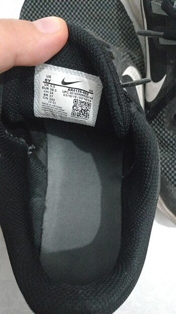 38 Beden siyah Renk Nike spor ayakkabi