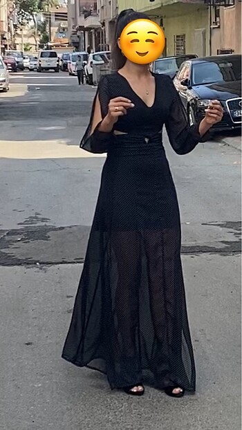 Puantiyeli elbise