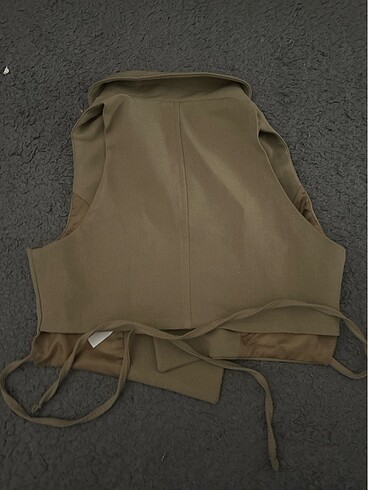 Kadın arkadan bağlamalı yelek - Görsel 3