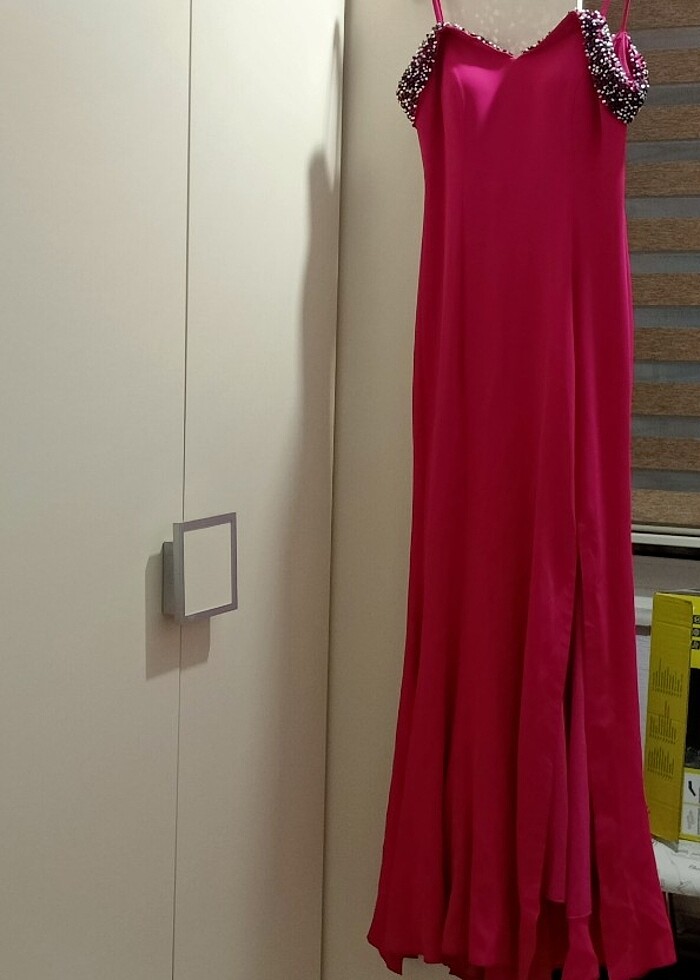 Balık Model Kayık Yaka Abiye - Görsel 4