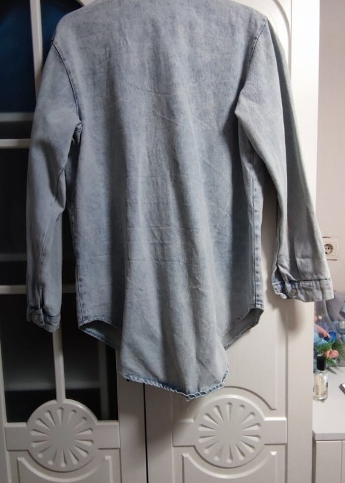 Kot Gömlek/Ceket Geniş Kalıp - Görsel 2