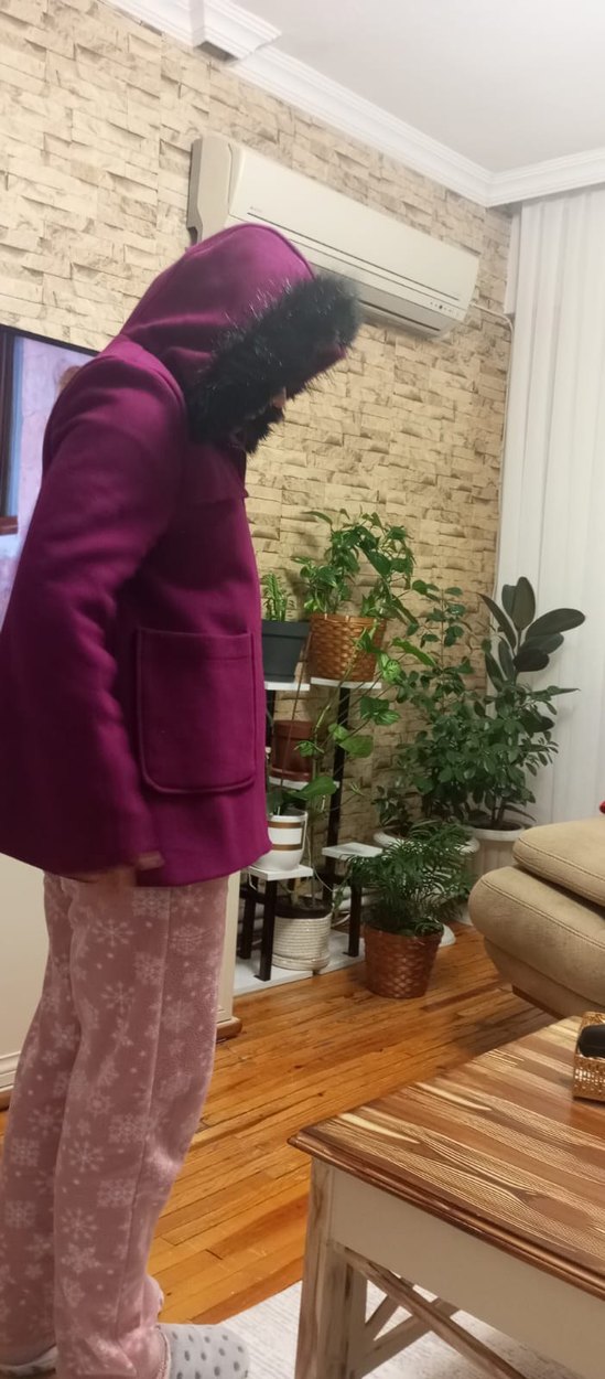 Mor Kürklü Ceket - Görsel 4