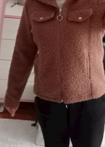 Kahverengi Kadın Midi Kürklü Ceket - Görsel 4