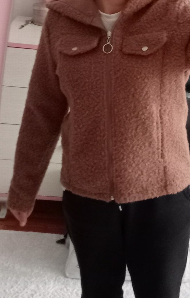 Kahverengi Kadın Midi Kürklü Ceket - Görsel 4