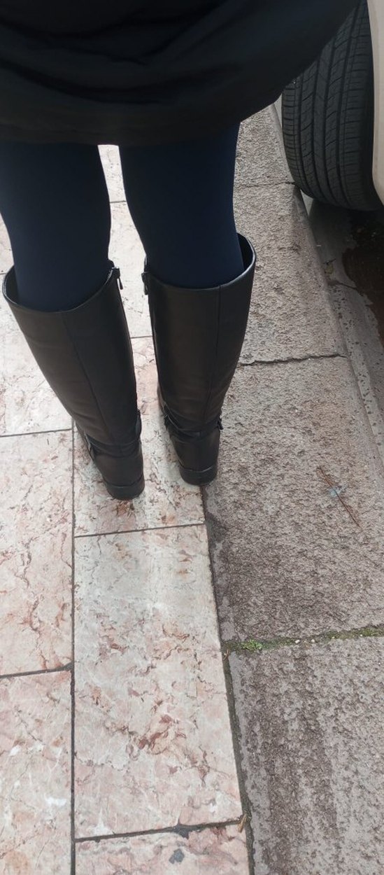 Kadın Siyah Deri Tokalı Çizme - Görsel 2