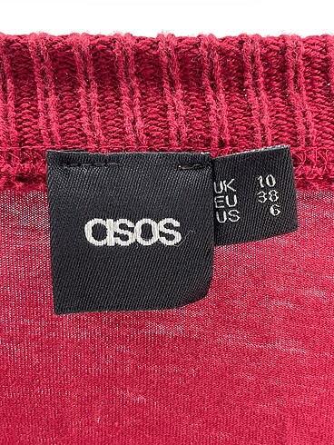 38 Beden bordo Renk Asos Hırka %70 İndirimli.